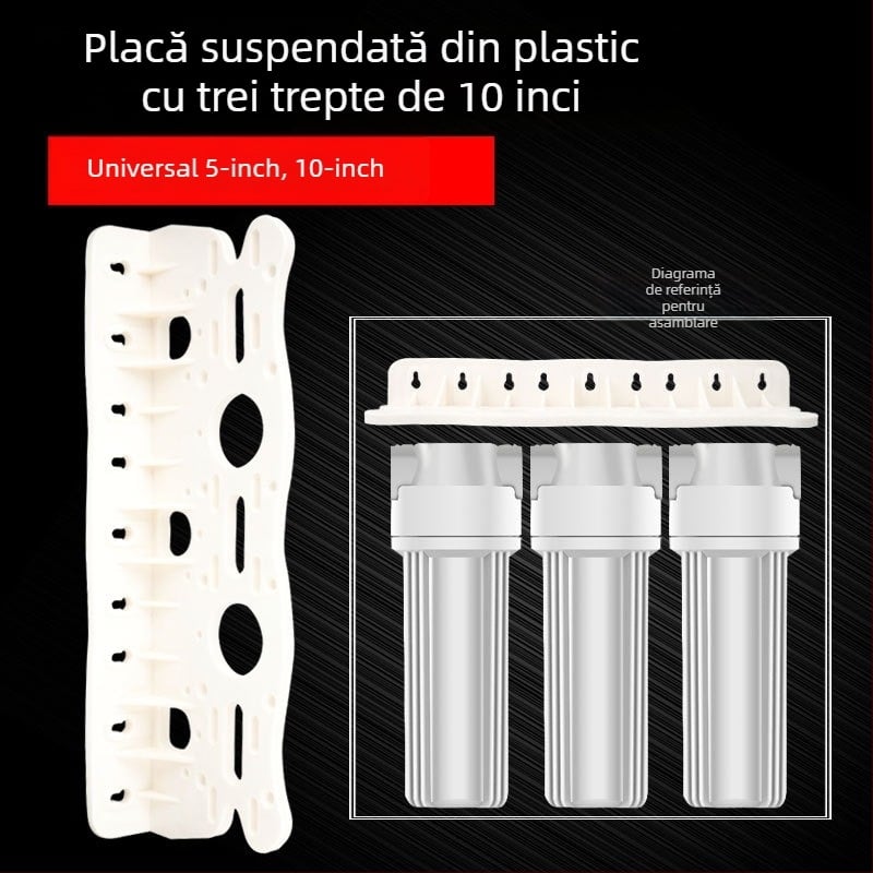SHNUOM Element filtrant pentru purificator de apă — Filtru frontal cu trei niveluri și suport de agățare