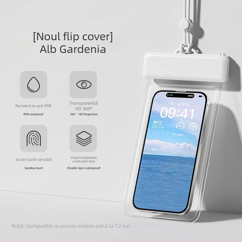 Geantă impermeabilă pentru telefon mobil, TPU, stil minimalist, Outdoor Water Bag, țesătură impermeabilă, adulți
