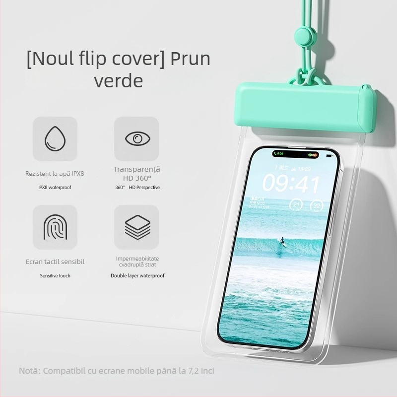 Geantă impermeabilă pentru telefon mobil, TPU, stil minimalist, Outdoor Water Bag, țesătură impermeabilă, adulți