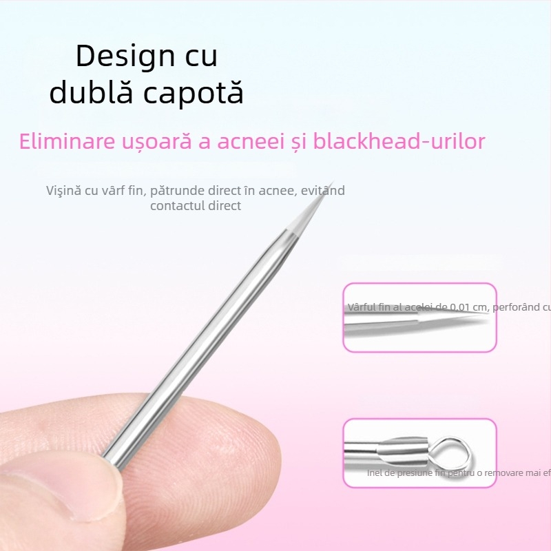 Idealful Instrument pentru acnee – unelte de cosmetică pentru față, din oțel inoxidabil, ambalaj 144, pentru utilizare generală