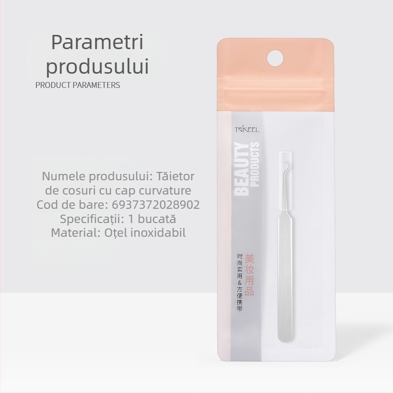 Unealtă de extracție a comedoanelor din oțel inoxidabil – ultra-fină pentru salon, pensetă și ac de acnee de la Trikeel/Sichuan Qier