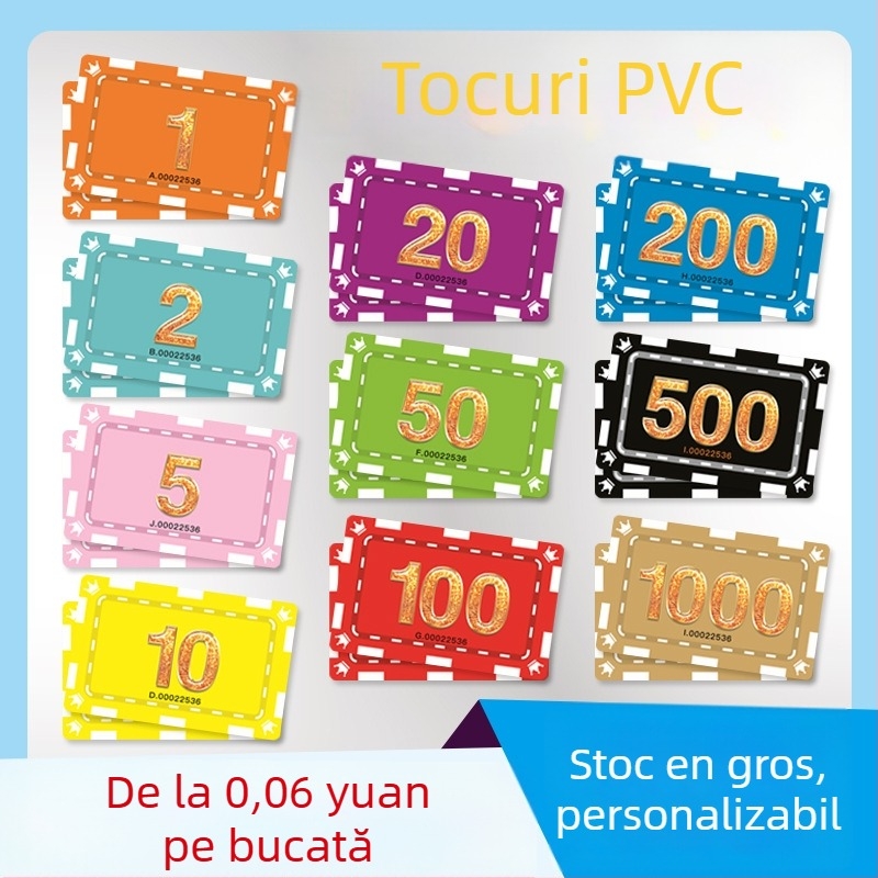 Cărți și jetoane de poker din PVC – impermeabile și rezistente la uzură, pentru Texas Hold’em și sălile de jocuri