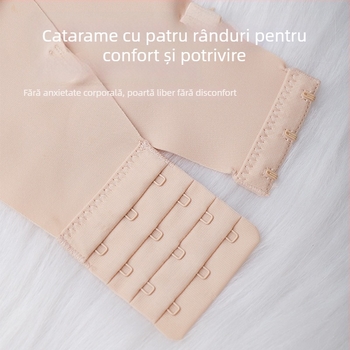 Nothing sutien pentru femei, cupă 3/4, fără arc, push-up, fără cusături vizibile, închidere spate cu patru cârlige, material nylon cu căptușeală 80–90%, bretele fixe duble, primăvara 2025