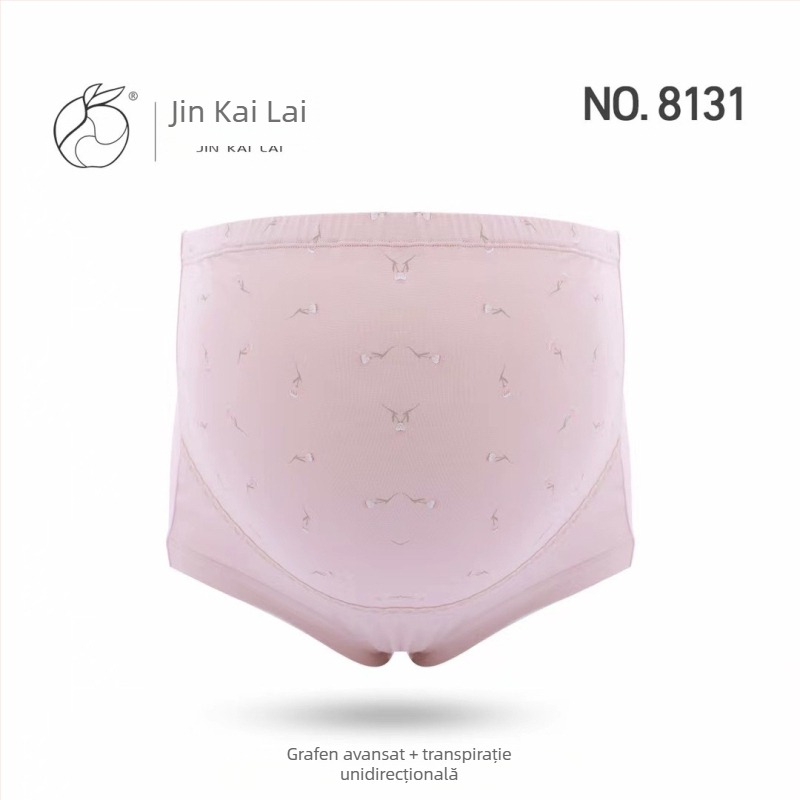 Colanți de maternitate cu talie înaltă, grafen antibacterian, material din bumbac 90–95%, căptușeală în zona inghinală din viscoză, potriviți pentru toate anotimpurile