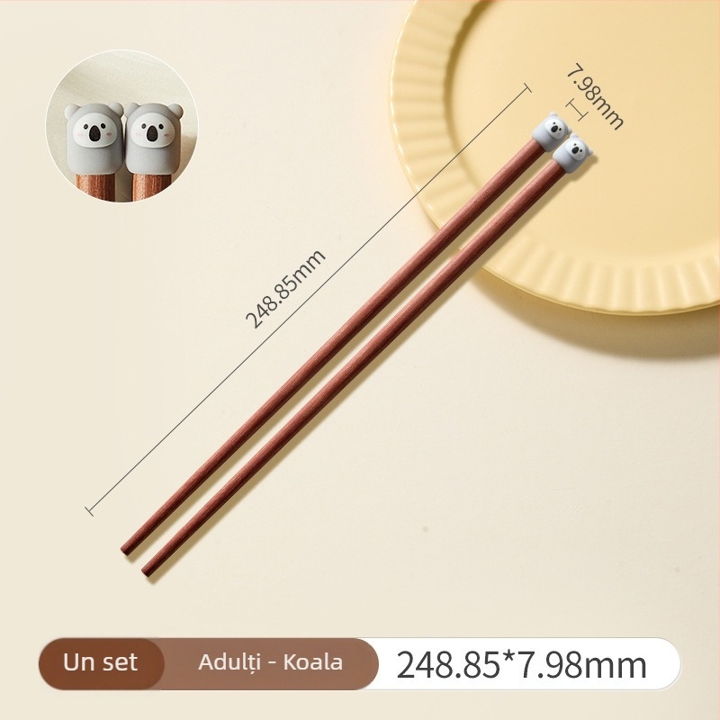 Bețișoare de bucătărie cu model cartoon, stil drăguț, material lemn de santal + PVC, cu logo, personalizabile