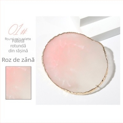 Paletă pentru unghii cu pietre cristal agate și bucăți rotunde din scoici, versiune de prezentare, model marmorat; Brand: Wanjia Embroidery; Origine: Guangzhou; Import: Nu; Etichetă privată licențiată: Nu
