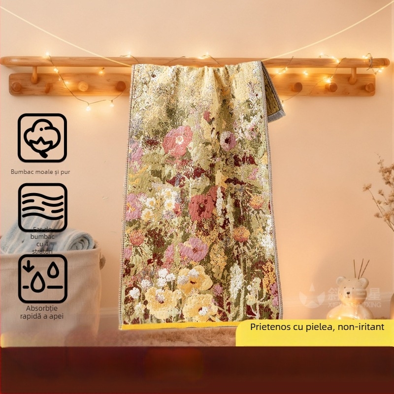 Prosop de față pentru bebeluși, moale, prietenos cu pielea și absorbant — material tifon, 95 g, Brand Slanting Moon Three Stars