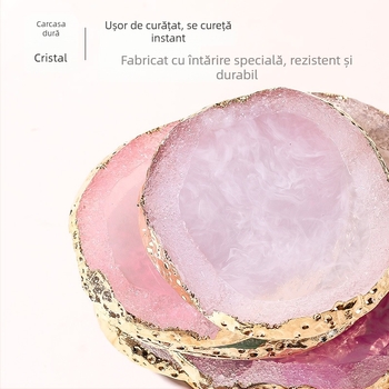 Panou de afișaj pentru unghii finisate - Pad cu agată, pictură color, model Marmură cristal, 1 bucată, Material: Altul