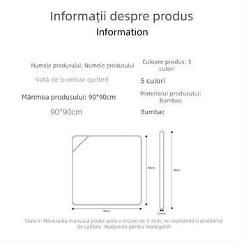 Cuvertură de înfășat pentru bebeluși, material din bumbac peste 95%, umplutură din bumbac, model cu desene animate, pentru sugari, potrivită toamna și iarna