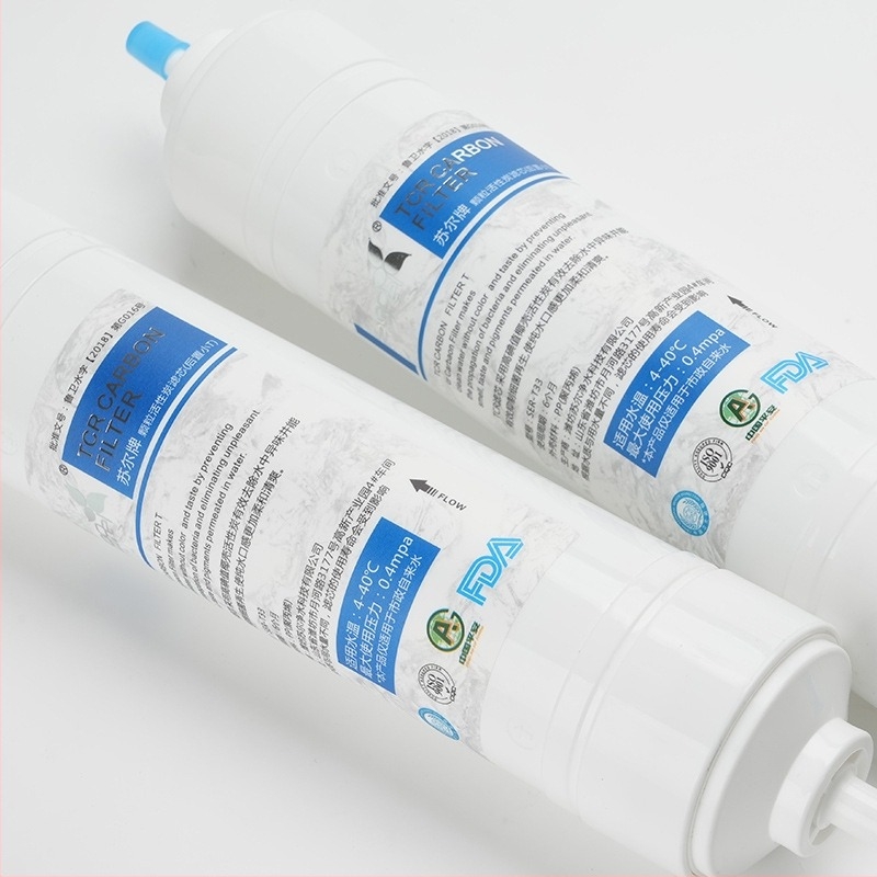 Element filtrare Sauer Small T33 pentru purificatorul de apă, cărbune activ din coajă de nucă de cocos, cartuș de 8 inch, elimină sedimentul și îmbunătățește gustul