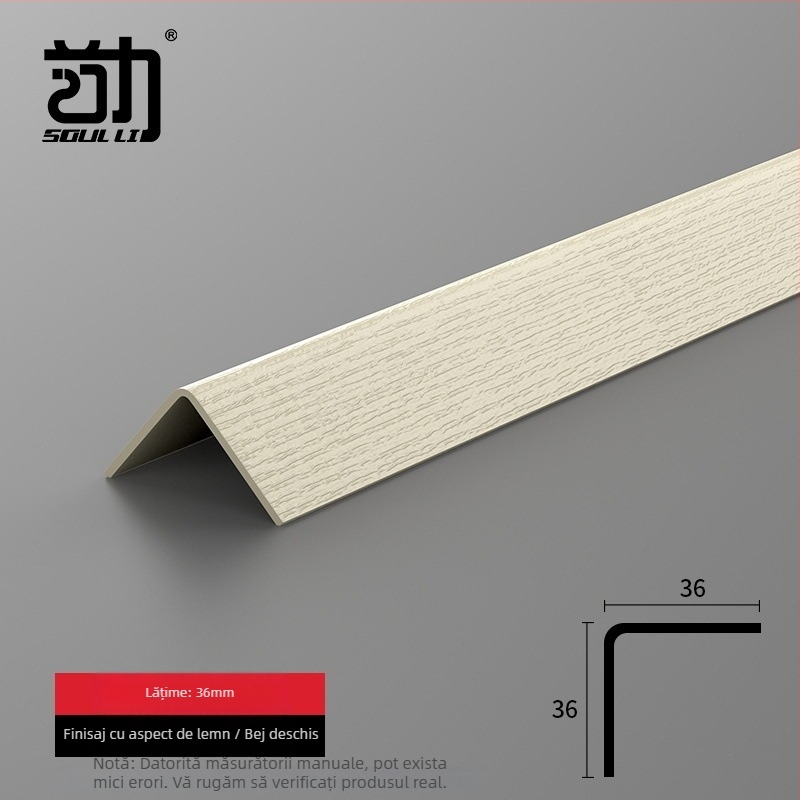 Protecții de colț din PVC, benzi de protecție autoadezive, anti-coliziune, Strength HJT003, origine Yiwu, 1 set