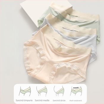 Lenjerie intimă de maternitate - antibacteriană, material modal, talie medie, respirabilă