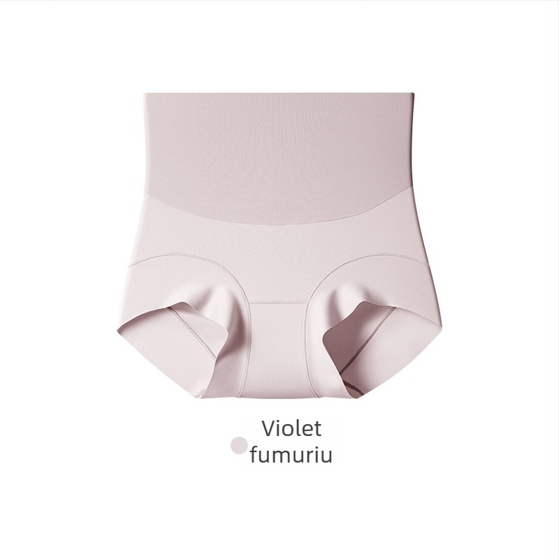 Lenjerie intimă feminină fără cusături, talie înaltă pentru controlul abdomenului, material principal nylon, căptușeală de 100% bumbac la zona inghinală, respirabilă și antibacteriană