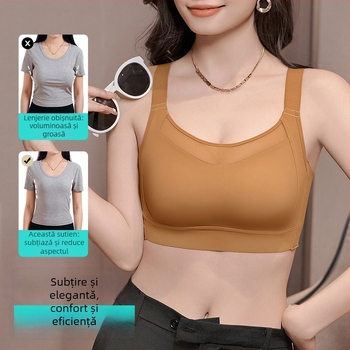 BH bandeau pentru femei, fără cusătură, cu susținere laterală, reglabil și personalizabil, cupă completă, cu formare subțire