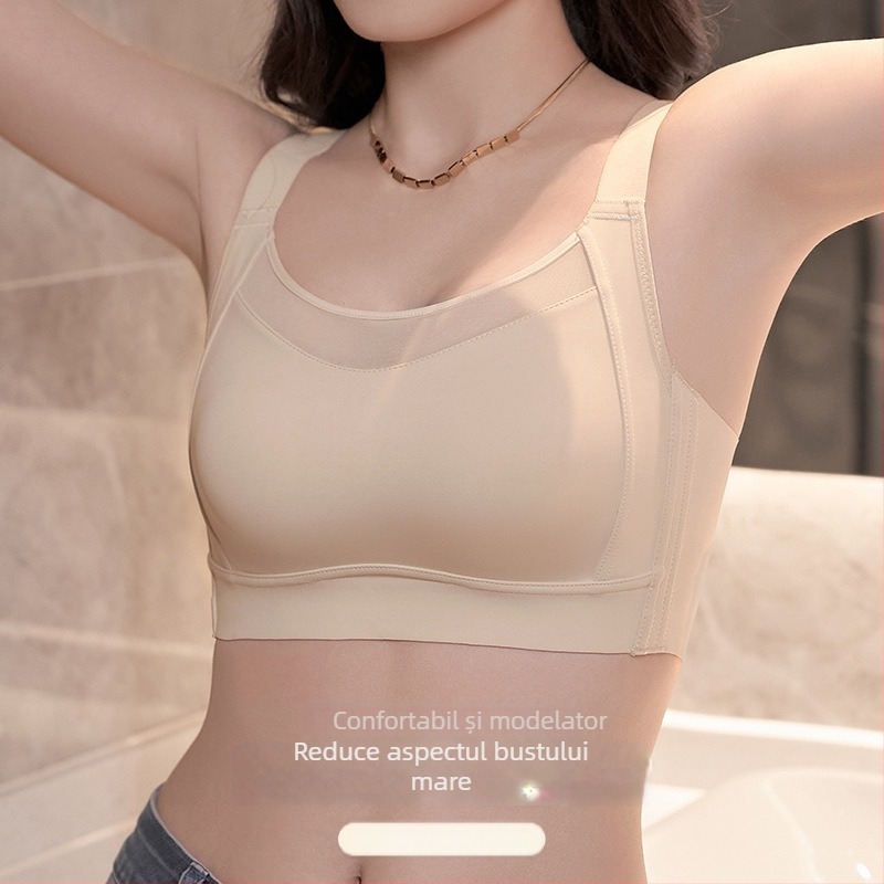 BH bandeau pentru femei, fără cusătură, cu susținere laterală, reglabil și personalizabil, cupă completă, cu formare subțire