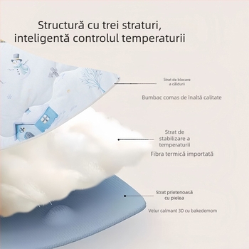 Pătură de înfășat pentru nou-născuți, groasă și anti-vânt, greutate 0,55–1,0 kg, pentru primăvară și toamnă