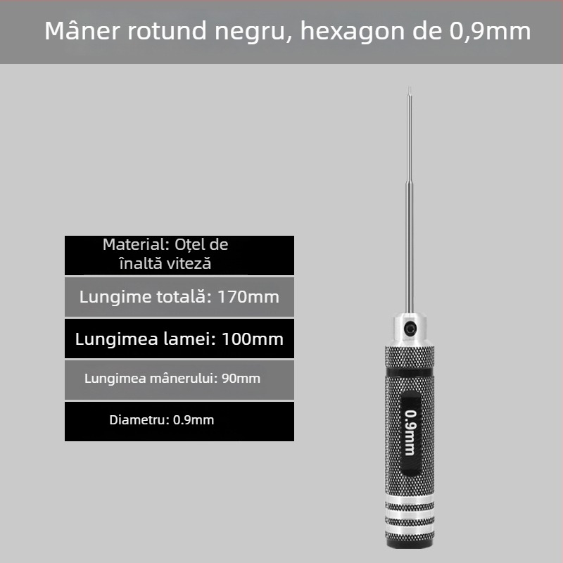 Set șurubelnițe hexagonale pentru modele de avion 1.27/1.3/1.5/2.5 mm, cu 6 laturi