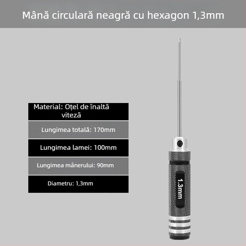 Set șurubelnițe hexagonale pentru modele de avion 1.27/1.3/1.5/2.5 mm, cu 6 laturi