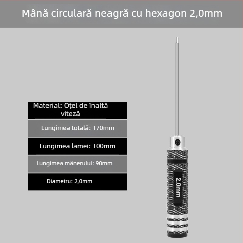 Set șurubelnițe hexagonale pentru modele de avion 1.27/1.3/1.5/2.5 mm, cu 6 laturi