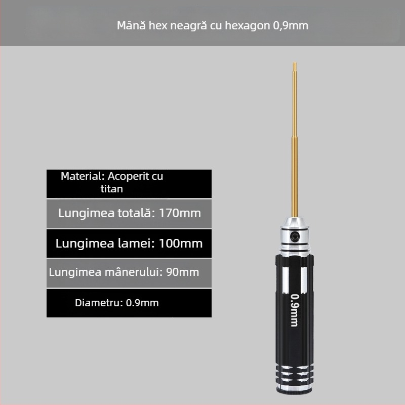 Set șurubelnițe hexagonale pentru modele de avion 1.27/1.3/1.5/2.5 mm, cu 6 laturi