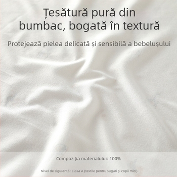 Înveliș de bebeluș din bumbac, patru anotimpuri, cu motif animale desene animate, potrivit pentru sugari și copii mici (1–3 ani)