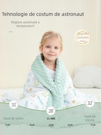 Mywander pătură de aruncat pentru nou-născuți și copii mici, 95% bumbac, model desen animat, toate anotimpurile, vârsta 1–3 ani