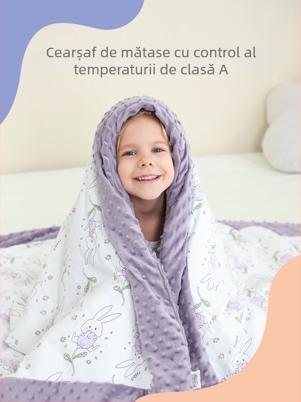 Mywander pătură de aruncat pentru nou-născuți și copii mici, 95% bumbac, model desen animat, toate anotimpurile, vârsta 1–3 ani