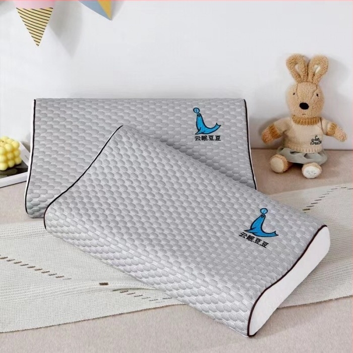 Pernă latex Yaslh cu nucle Ice Beans, formă dreptunghiulară, latex natural, conținut latex peste 90%