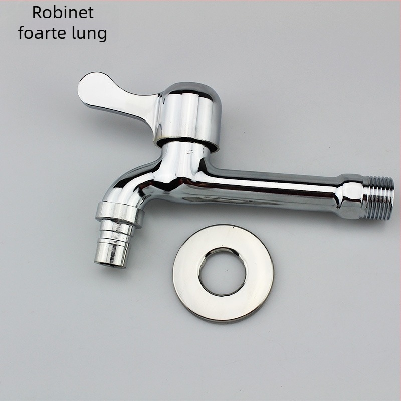 Robinet pentru mașină de spălat, aliaj de zinc, doar apă rece, deschidere rapidă, diametru intrare/ieșire 15 mm