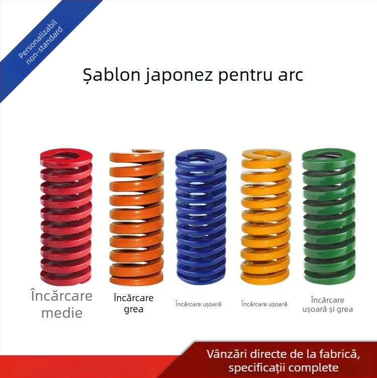 Arc de presiune pentru matrițe din oțel de aliaj, cu rezistență înaltă la temperaturi înalte, secțiune dreptunghiulară plată, compresie, pentru matrițe
