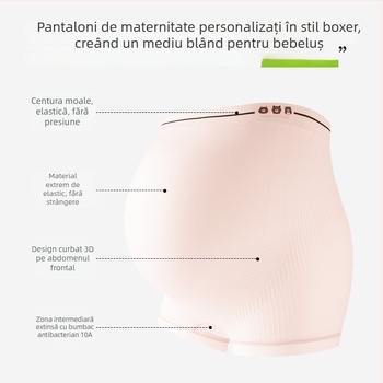 Lenjerie maternitate cu talie înaltă, fără cusături, material principal: nylon, căptușeală în zona crotch: bumbac