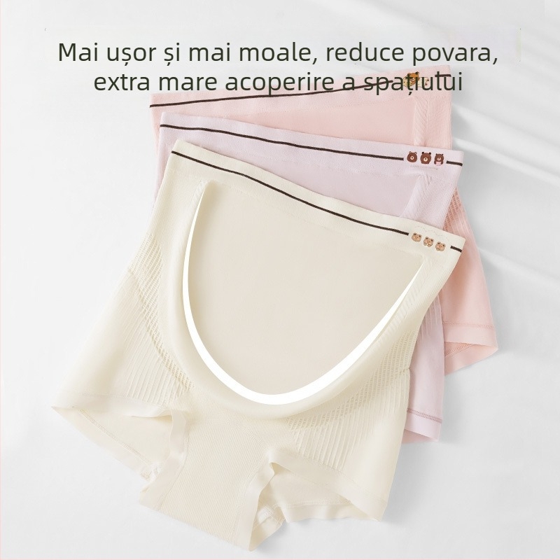 Lenjerie maternitate cu talie înaltă, fără cusături, material principal: nylon, căptușeală în zona crotch: bumbac