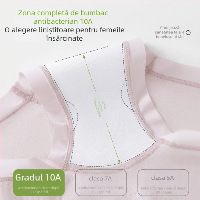 Lenjerie maternitate cu talie înaltă, fără cusături, material principal: nylon, căptușeală în zona crotch: bumbac