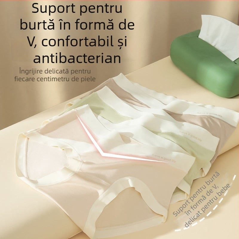 Chiloți de maternitate, antibacteriale, respirabili, talie joasă, din fibre de celuloză regenerată