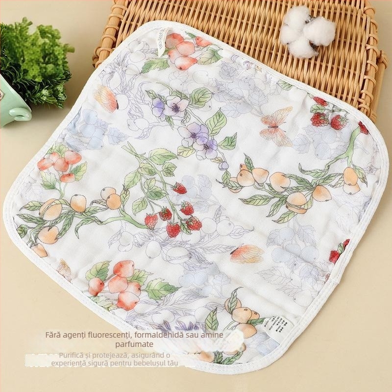 Prosop de salivat pentru bebeluși, gauză de 6 straturi, 40-count, 60 g