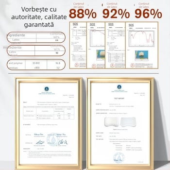 Perne de latex pentru adulți, formă unduită, înălțimea nucleului sub 5 cm, țesătură tricotată a nucleului, latex natural 90%+