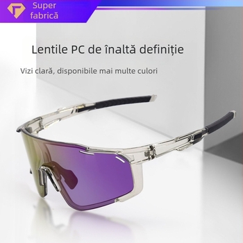 Ochelari polarizati de ciclism cu lentile interschimbabile, pregătiți pentru corecție, pernuțe reglabile pentru nas, compatibili cu bandă pentru cap