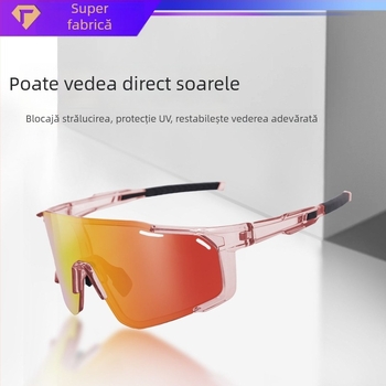 Ochelari polarizati de ciclism cu lentile interschimbabile, pregătiți pentru corecție, pernuțe reglabile pentru nas, compatibili cu bandă pentru cap