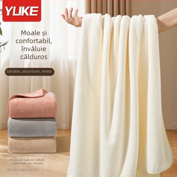 Prosop de baie pentru bebeluși Yuke, 80% fibre de poliester + 20% nailon, 400–500 g, țesătură simplă