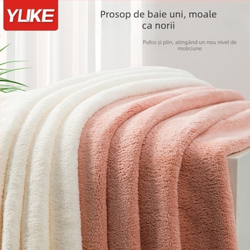 Prosop de baie pentru bebeluși Yuke, 80% fibre de poliester + 20% nailon, 400–500 g, țesătură simplă