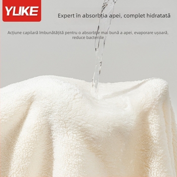 Prosop de baie pentru bebeluși Yuke, 80% fibre de poliester + 20% nailon, 400–500 g, țesătură simplă