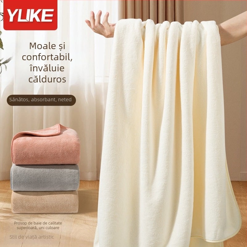 Prosop de baie pentru bebeluși Yuke, 80% fibre de poliester + 20% nailon, 400–500 g, țesătură simplă