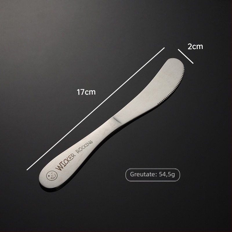 Set tacâmuri din oțel inoxidabil 304 cu motiv zâmbet laser și mâner înclinat – lingură, bețișoare și furculiță, set complet, cu logo imprimat