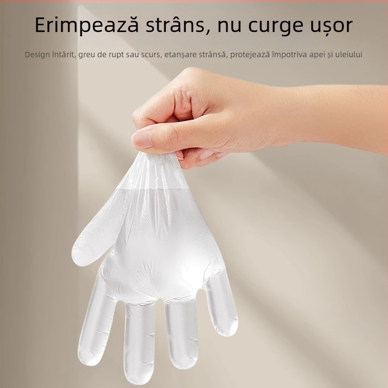 Mănuși de unică folosință pentru copii, siguranță alimentară, material PE, ambalate individual, brand Anyou Shield, tip: de unică folosință, pentru prelucrarea alimentelor