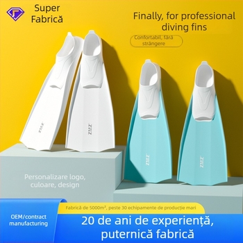 Înotătoare de scufundare pentru adulți, cu logo personalizat — ultra-ușoare, material TPE+TPR, marcă ZMZDIVE