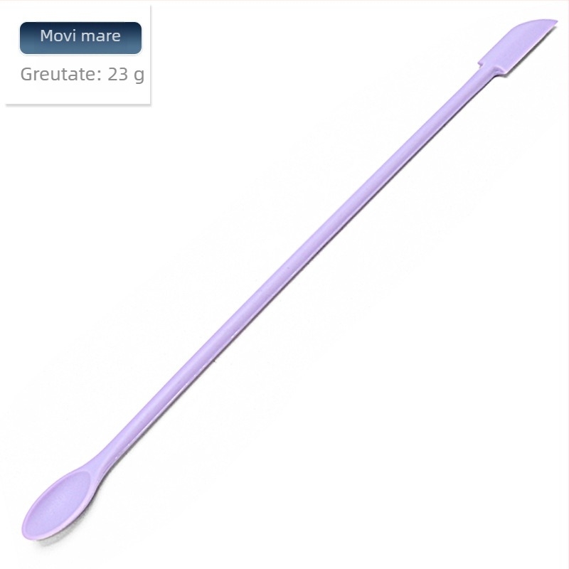 Set de spatule din silicon mini pentru coacere cu vârfuri ascuțite, include racletă pentru recipient de cosmetică și lingură pentru gem, 3 piese — silicon, Kenna, 2018