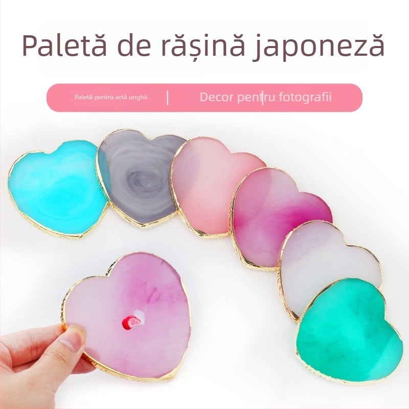 Display pentru artă de unghii, paletă în formă de inimă, 50 g, Emperor mei