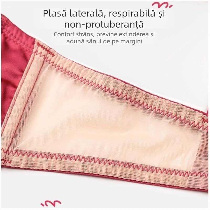 Sutien din nylon, cupă 3/4, cupă turnată subțire, bretele fixe, funcție de strângere
