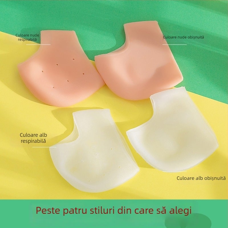 Protector pentru călcâie din silicon cu cremă pentru picioare | Material SBES | Potrivit pentru toate sezoanele