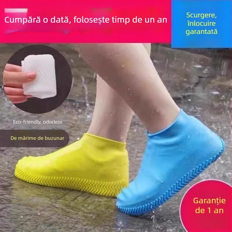 Acoperitoare pentru încălțăminte, reutilizabile, impermeabile, antiderapante, din silicon, universal